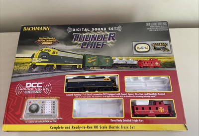 Bachmann Thunder Chief HO Scale DDC Train Set ** 2 Trains Missing READ DESC