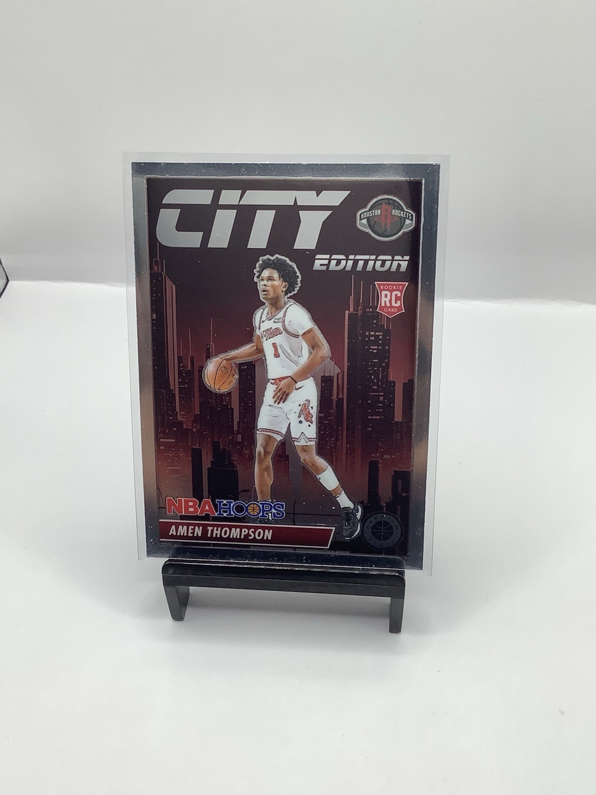 2023-24 Panini Nba Hoops Premium Stock - City Edition Amen Thompson #14 (RC)