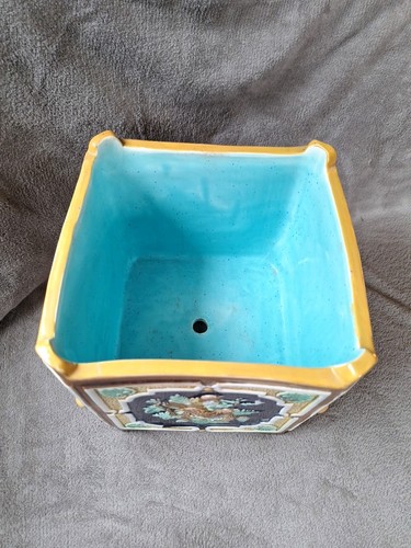 Antique Majolica Jardiniere "Joseph Holdcroft"? 1870-1920 - Picture 5 of 16