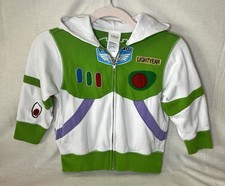 Disney Store Pixar Toy Story Kids XS 4 Buzz Lightyear Space Ranger Hoodie Jacket