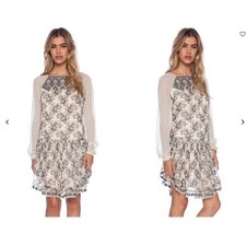 Free People Elsie Dress in Magnolia Combo Bohemian Cottagecore Size Large