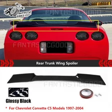 For Corvette C5 1997-2004 ZR1 Gloss Black Extended Style Rear Trunk Spoiler Wing