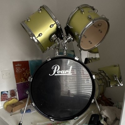Pearl Pyatone 5-Piece Acoustic Drum Kit with Cymbals, Stands, Pedals, and Stool
