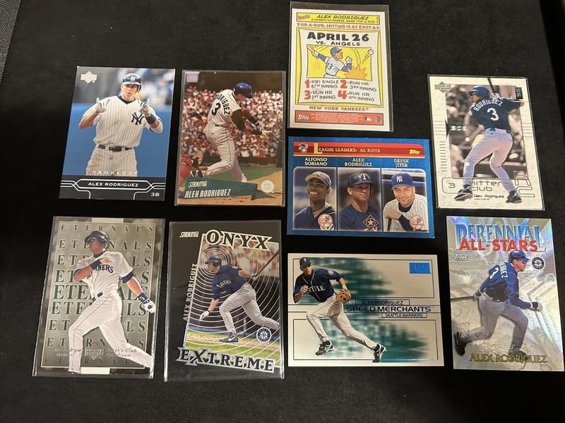 Topps MLB Baseball Card Lot 2002 Alex Rodriguez Jeter Soriano 9 Cards