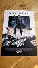 Mandalorian and Grogu "This is the way" Offical UK Cinema Poster A3