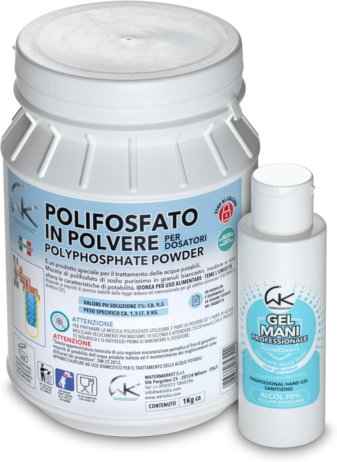 Sali Polifosfati Universali 1Kg Polvere - Protezione Caldaia e Impianti