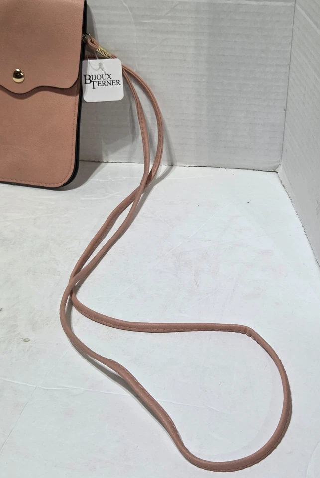 Bolso Bandolera Bijoux Terner Pantalla Táctil para Teléfono Celular Cuero Sintético Herrajes Dorados Foto 2 de 4