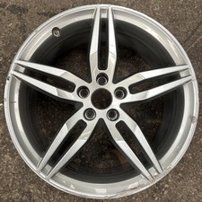 * 19" GENUINE AUDI A4 S-LINE 8.5J ET32 ALLOY WHEEL RIM 8w0601025am SILVER