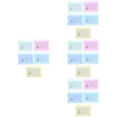  4 PCS Ausweishülle Horizontal Abzeichen Halter ID -Abzeichenhalter
