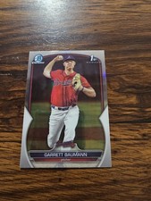 2023 Bowman Draft Baseball #BDC-172 GARRETT BAUMANN Chrome Refractor 1st BRAVES