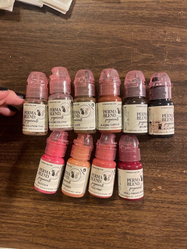 Permanent Cosmetic Tattoo/Microblading Full Supply Kit