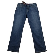 NEW Lucky Brand 410 Athletic Straight Jeans MENS Blue Medium Wash SIZE 34 x 30