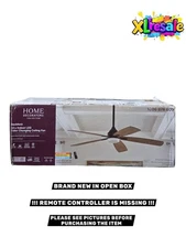 Home Decorators Beckford 52" Matte Black Fan w/ LED – Remote Missing !!!