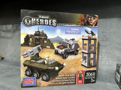 Mega Bloks True Heroes Construction Stealth Base Battle Brick Set New Toys R Us