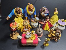 Lot of 16 Beauty & the Beast PVC Figures Gaston Mrs. Potts Chip Cogsworth & More