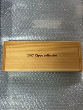 Zippo Collection Case Wooden Box Holds Four Pieces Used