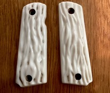 colt-1911-auto-stag-faux-ivory-style-pistol-grips-used
