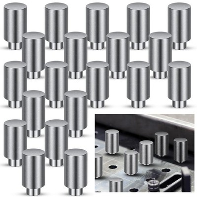Hicarer 20 Pcs 5/8'' x 1'' x 1.5'' Welding Table Fixture Pins Stop Alignment Squ...