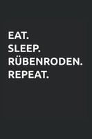 Notizbuch A5 RüBenroden 120 Seiten Linierte BläTter, Eat Sleep Repeat