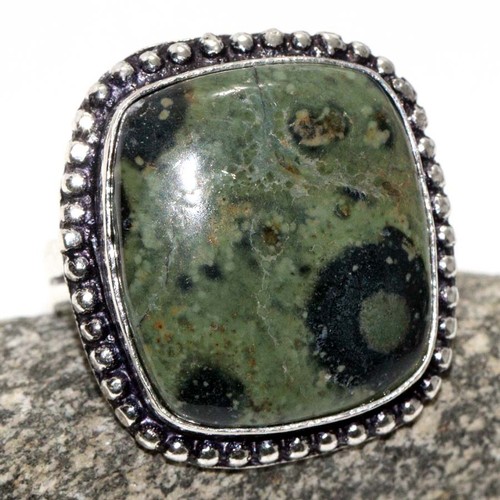 African Kambaba Jasper 925 Silver Plated Ring US 7 Stylish Jewelry AU P498