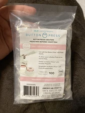 We R Button Press Refill 100 Pack Small 25mm, Create DIY Custom Buttons