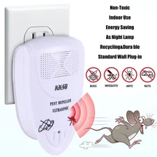 Super Sonic Pest Repeller Bed Bug Rat Deterrent Rodents Mice Cockroaches Dispell