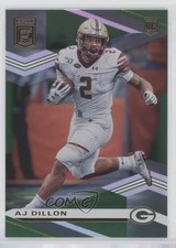 2020 Panini Donruss Elite Rookies Green AJ Dillon #145 08ti