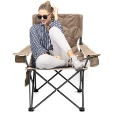 Xl Oversized Camping Chair Folding Camp Chairs For Adults Heavy Duty Big Tall 50