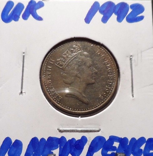 CIRCULATED 1992 10 NEW PENCE UK COIN! (81615) - Picture 3 of 3