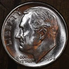 1956 P Roosevelt Dime CH BU LUSTER! 90% Silver US Coin From OBW Roll
