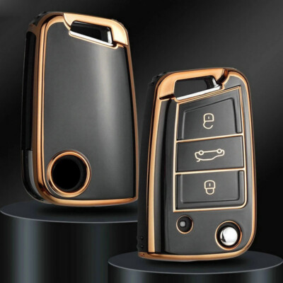 Schlüssel Hülle Schutzhülle Key Cover Hülle Für VW Volkswagen Skoda Golf CC
