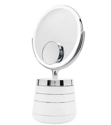 Sharper Image Spa Studio Vanity Plus 10'' Mirror with Storage V57225  3-sis