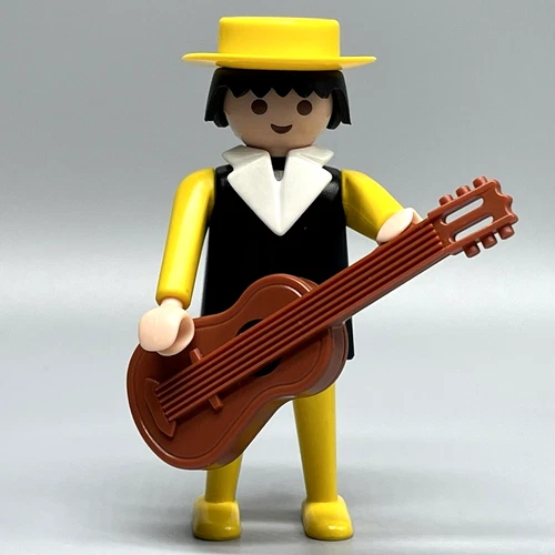 Playmobil Victorian Musician Male Adult Figure Yellow Hat Guitar Vintage Mansion
