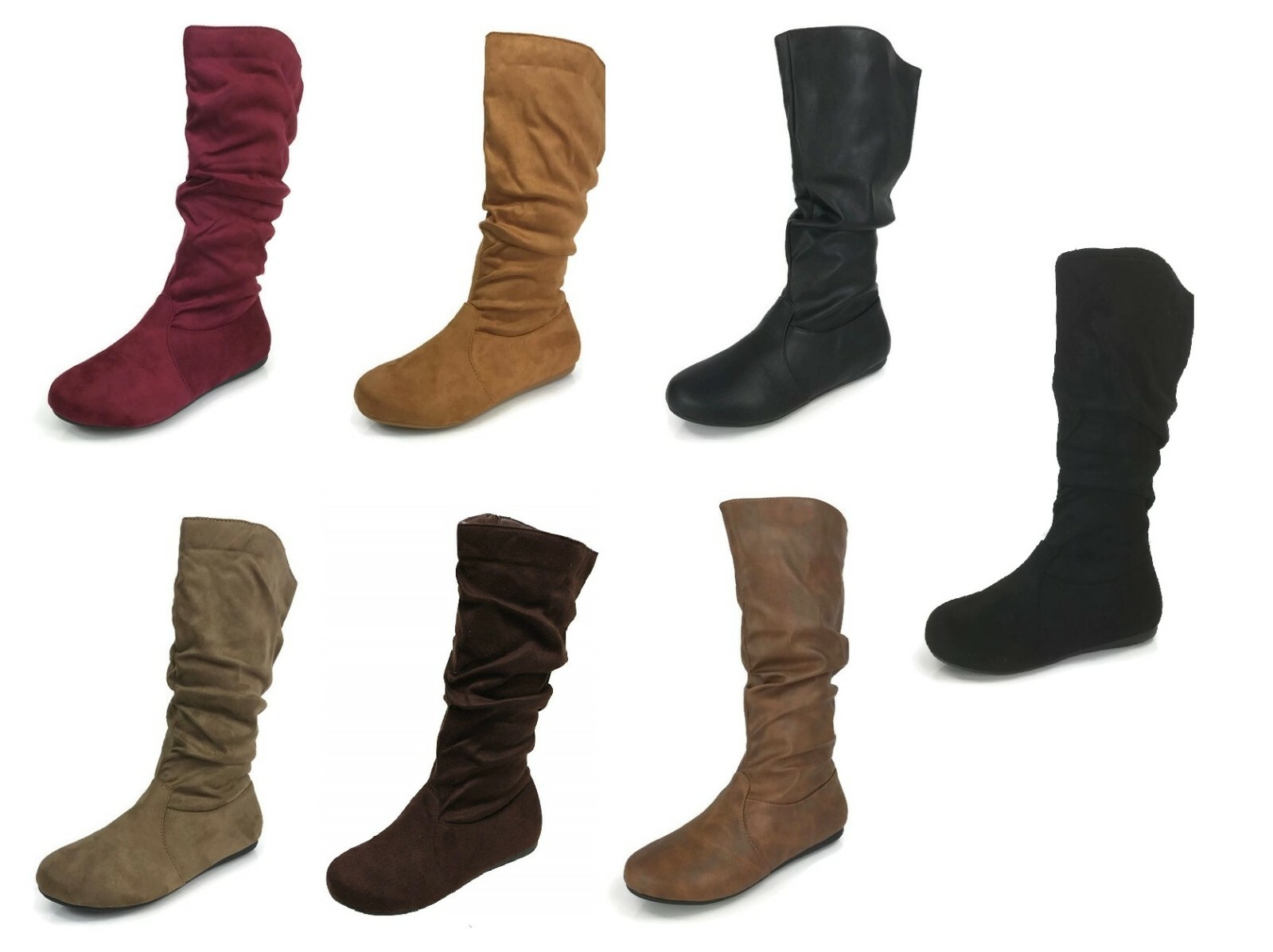 women's slouch boots with heel