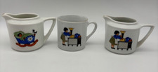 Childs 3 Piece Tea Serving Cup  2 Creamers Germany Porcelain Numbered