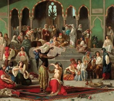 high quality oil painting handpainted on canvas "The Dancers Of Harem"
