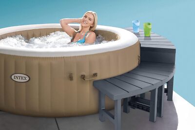 Intex Spa mittlerer Beistelltisch und großer Beistelltisch (je 2 Stück) 28515
