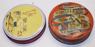 Achat 2 ancienne boite pastille vichy