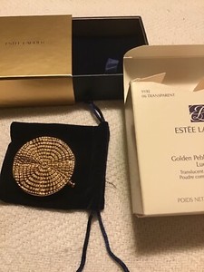 Estee Lauder golden pebbles compact lucidity pressed powder NIB 2008 