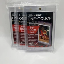 Ultra Pro One-Touch Thick Card 100pt Point Magnetic Card Holder - LOT of 3