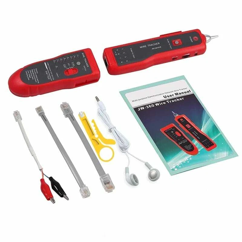 TESTER PER CAVI LAN RJ45 RJ11 CERCA COPPIE TELEFONO CABLE TRACER - Immagine 2 di 4