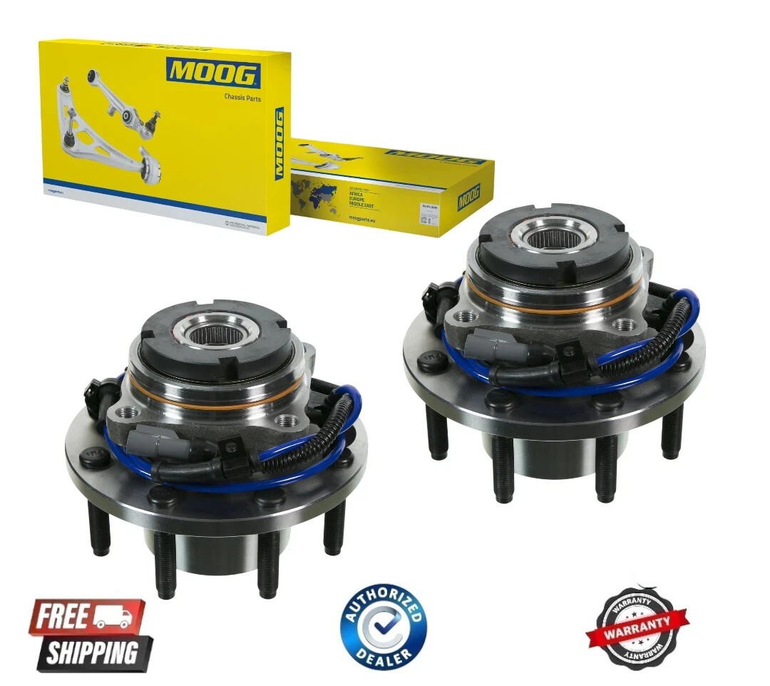 MOOG 4WD Front Wheel Bearing & Hubs for Ford Excursion F-250 F-350 ...