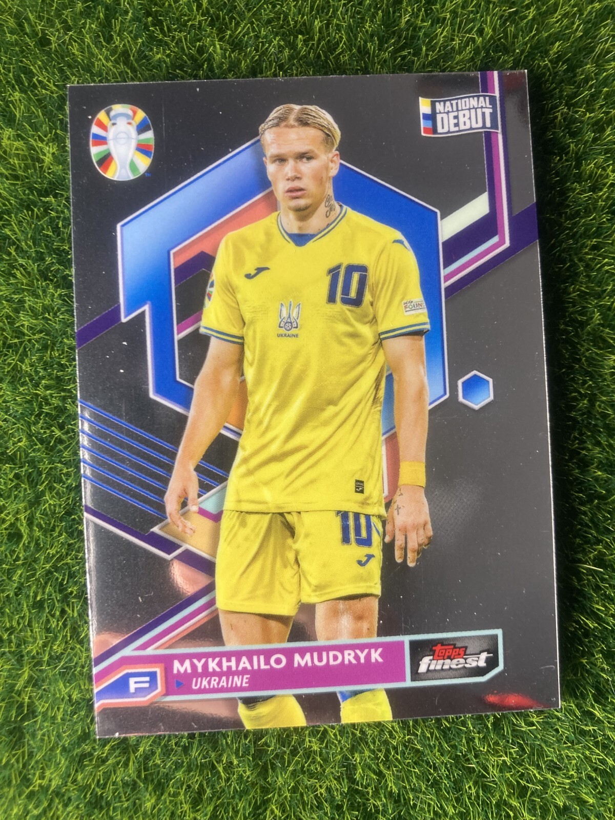 Topps Finest Road to UEFA Euro 2024 Mykhailo Mudryk National Debut 