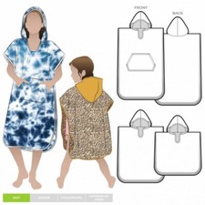 Style Arc Sewing Pattern Kids Coral Hooded Towel Blankets Ages 2-8