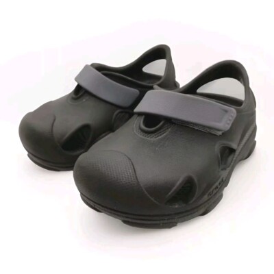 Crocs All Terrain Fisherman Clog Sandals Toddler/Baby C7 Black NEW