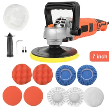 1580W Rotary Car Polisher Buffer Sander 7"Polishing Machine Waxer Pad