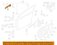 MAZDA OEM 13-15 5 Front Door Lock Hardware-Handle, Outside Left GJ6A59410R27