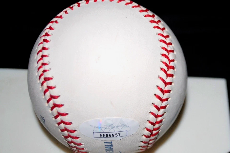 SPARKY LYLE SIGNED BASEBALL OMLB FULL NAME "WALTER" YANKEES YANKEES JSA! - Image 4 of 4