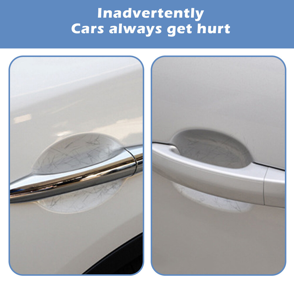 8pcs Anti ScratchCar Door Handle Protector Grip Recesses Carbon Fiber