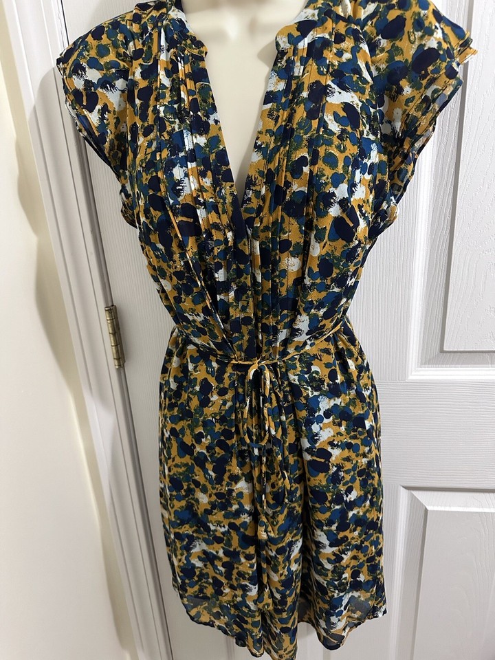 H&M Colorful Tie Belt Dress eBay